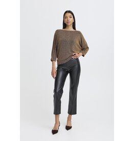 b.young b.young - Shiloh Cropped Sleeve Top (Gold)