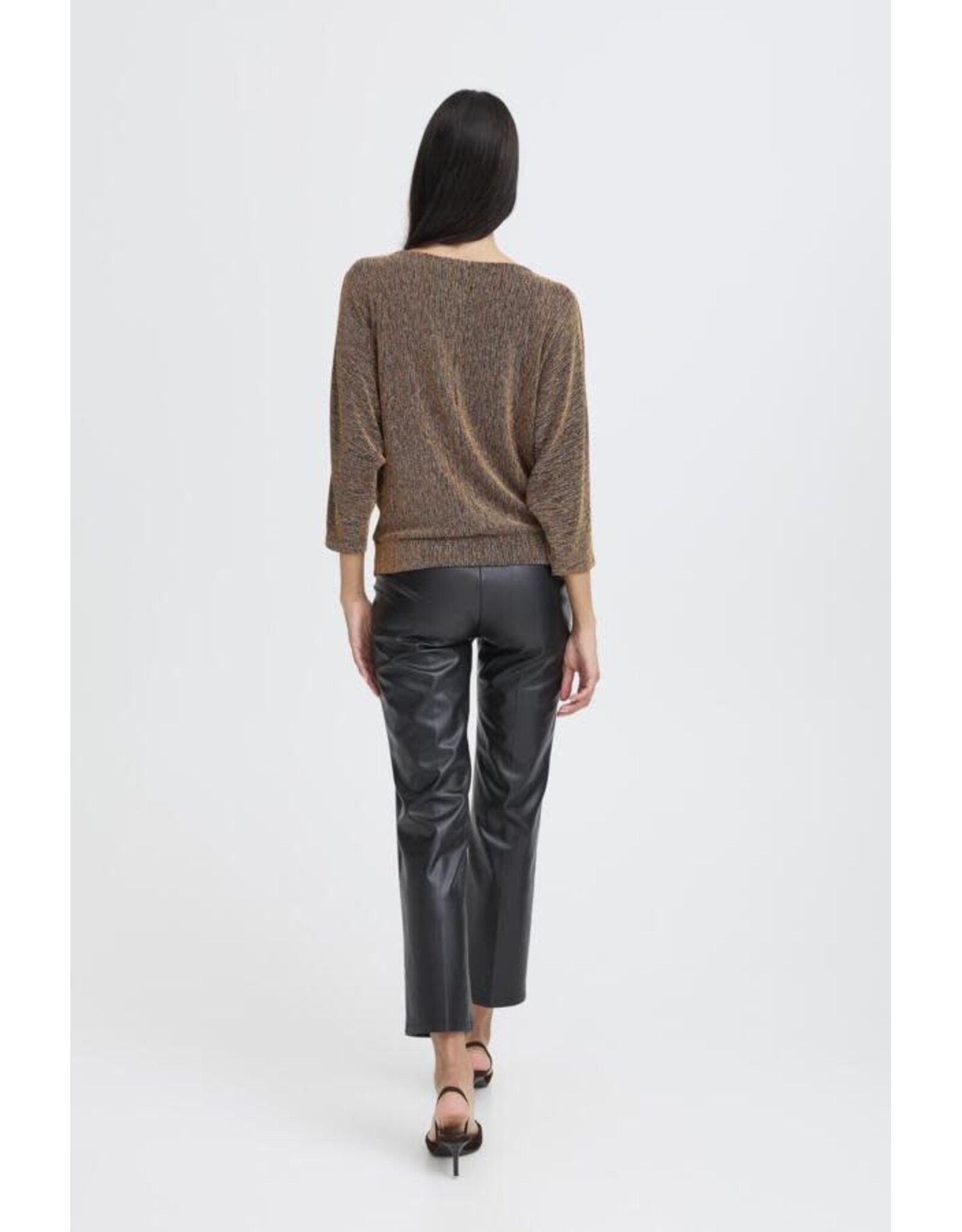 b.young b.young - Shiloh Cropped Sleeve Top (Gold)