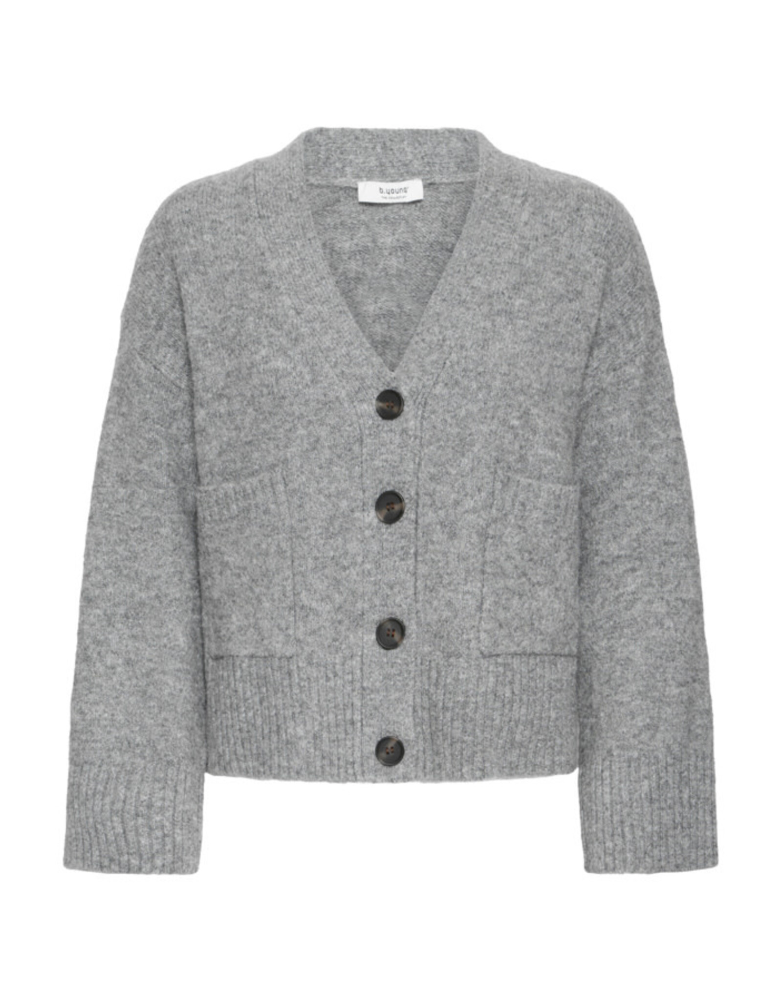 b.young b.young - Otti Cardigan (Mid Grey Melange)