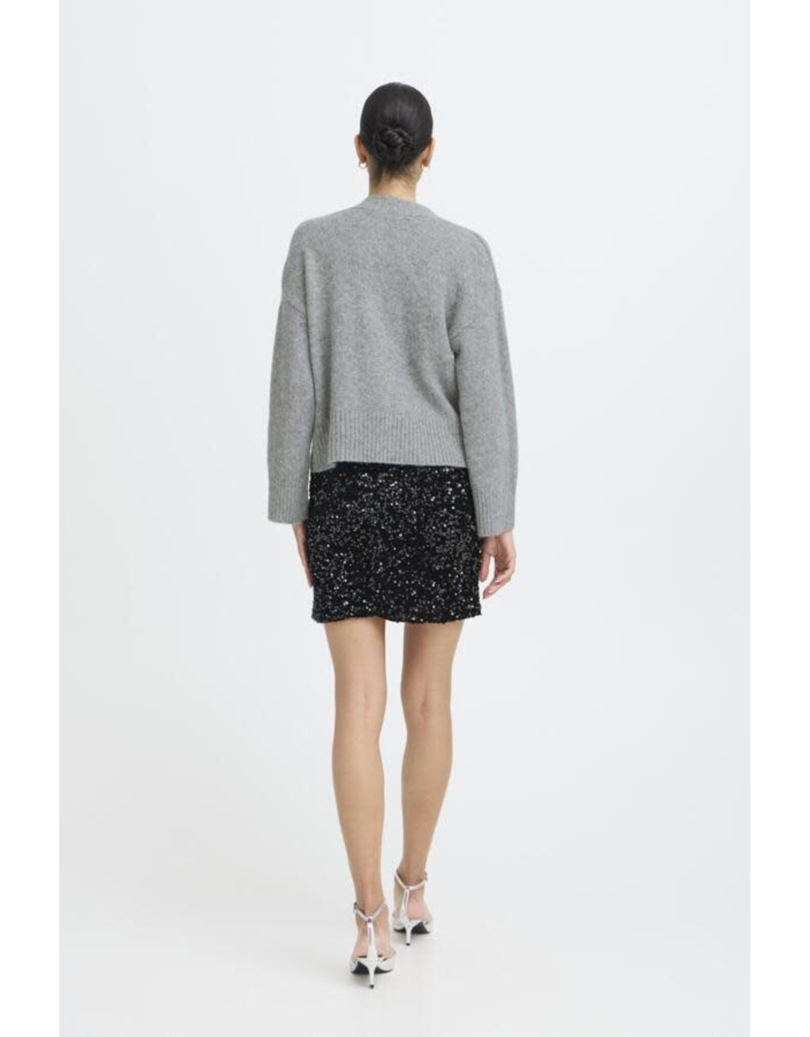 b.young b.young - Otti Cardigan (Mid Grey Melange)