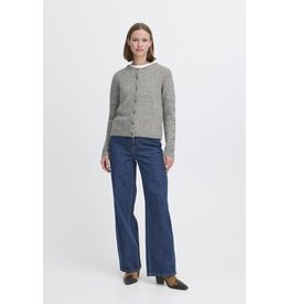 b.young b.young - Mea Cardigan (Mid Grey Melange)