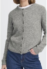 b.young b.young - Mea Cardigan (Mid Grey Melange)