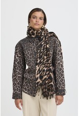 b.young b.young - Leopard Print Scarf