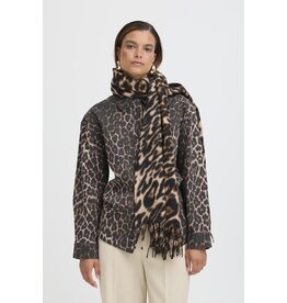 b.young b.young - Leopard Print Scarf