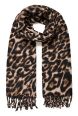 b.young b.young - Leopard Print Scarf