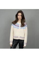 RD Style RD Style - Elfa Fair Aisle Crew Neck Cardigan (Cream)