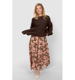 Sadie & Sage Sadie & Sage - Karlie Crewneck Pullover (Dark Brown)