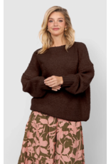 Sadie & Sage Sadie & Sage - Karlie Crewneck Pullover (Dark Brown)