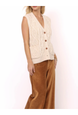 Sadie & Sage Sadie & Sage - Swift Cardigan Vest (Ivory)
