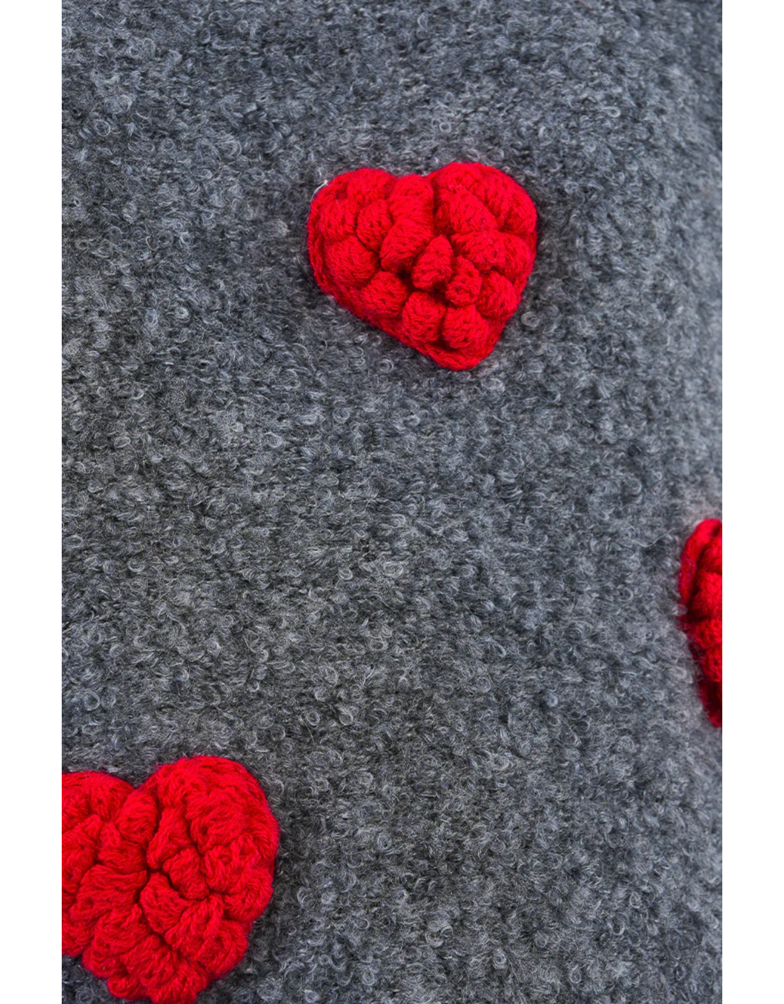 Molly Bracken Molly Bracken -  Puffy Heart Sweater (Grey)