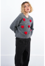 Molly Bracken Molly Bracken -  Puffy Heart Sweater (Grey)