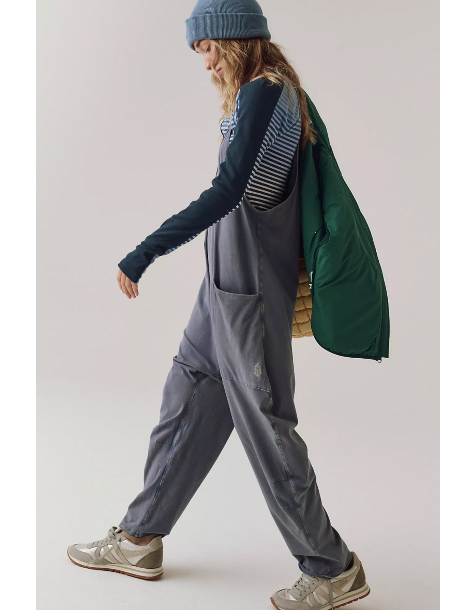 Free people Free People - Hot Shot Onesie Blue Indigo)