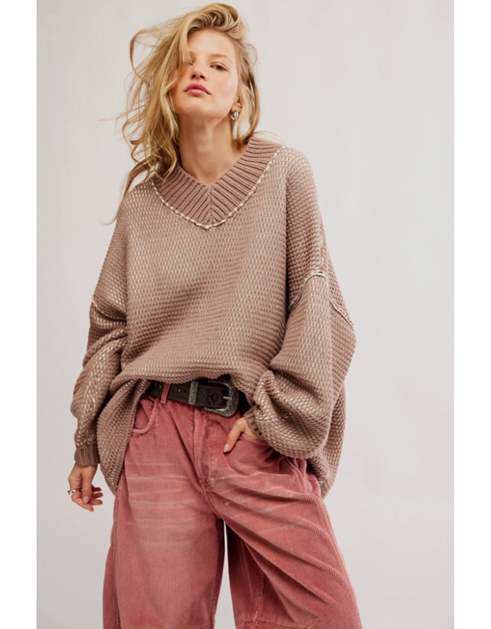 Free people Free People - Maisie Sweater (Stucco Combo)