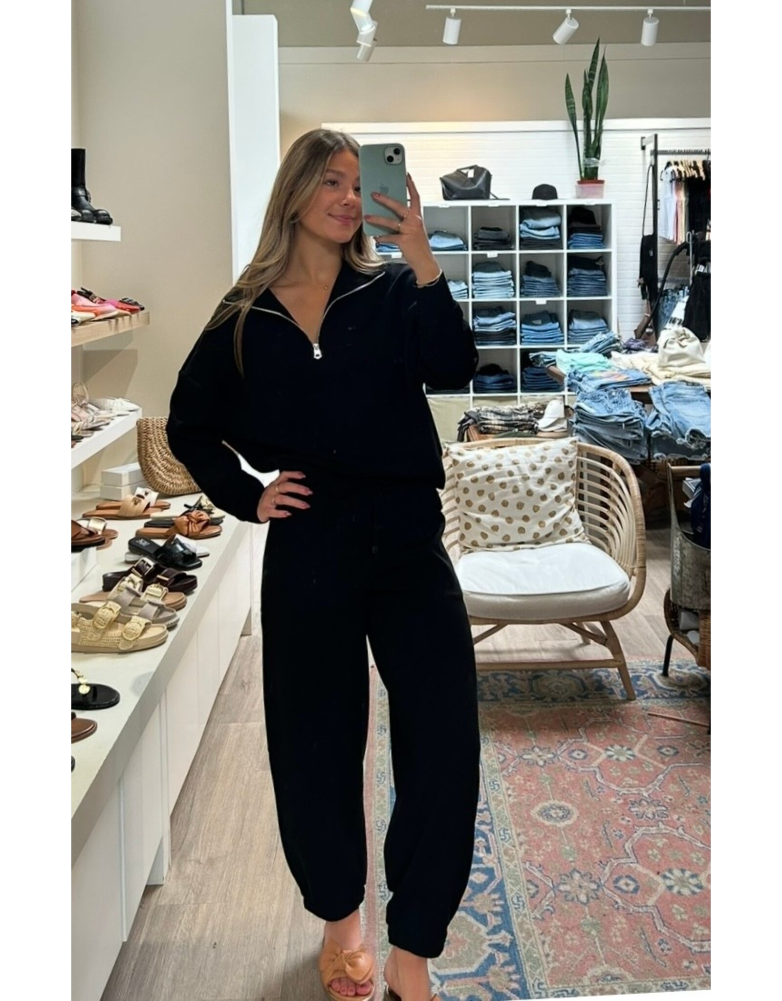 RD Style RD Style - Seanni Soft Knit Long Sleeve Half Zip (Black)