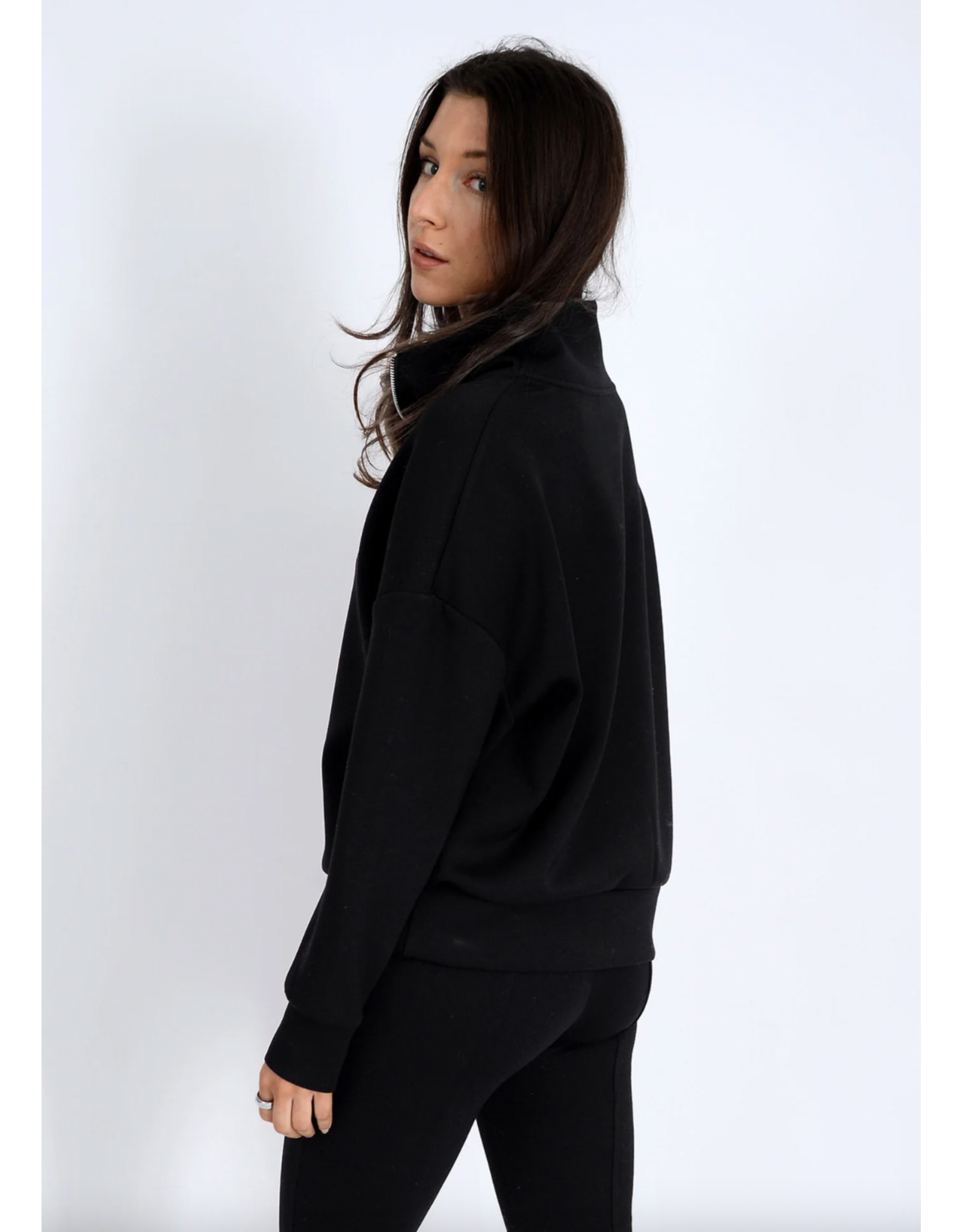RD Style RD Style - Seanni Soft Knit Long Sleeve Half Zip (Black)