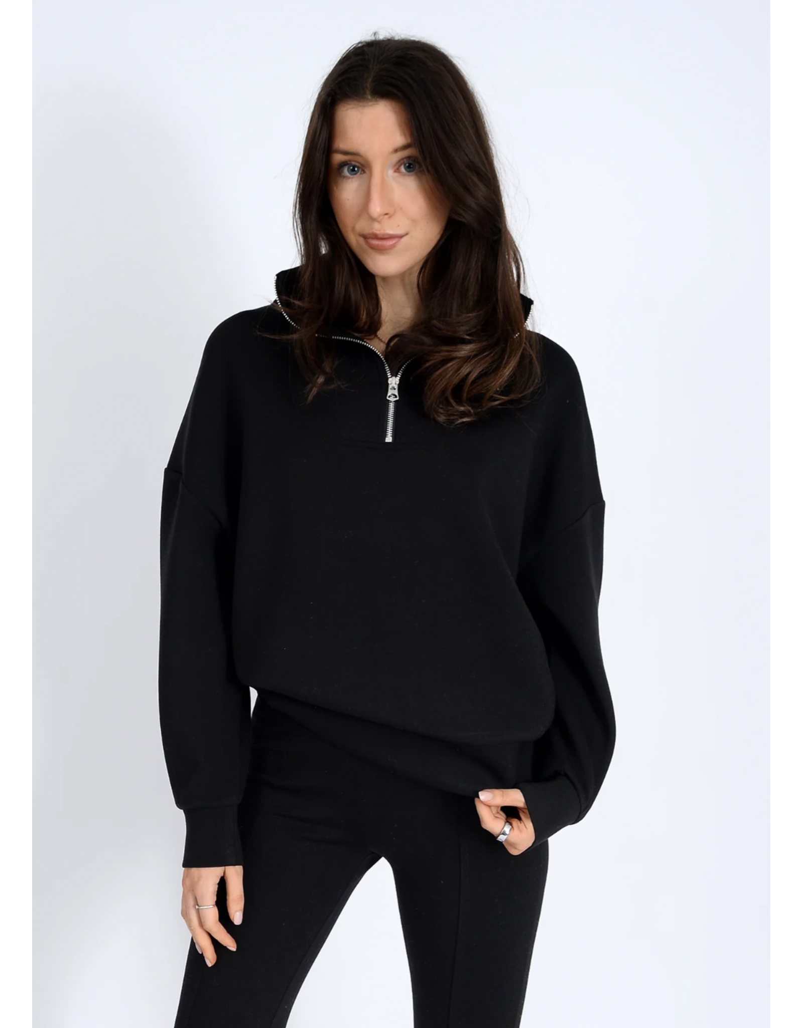 RD Style RD Style - Seanni Soft Knit Long Sleeve Half Zip (Black)