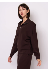 RD Style RD Style - Seanni Soft Knit Long Sleeve Half Zip (Brown)