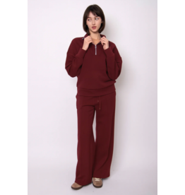 RD Style RD Style - Seanni Soft Knit Long Sleeve Half Zip (Oxblood)