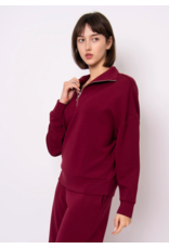 RD Style RD Style - Seanni Soft Knit Long Sleeve Half Zip (Oxblood)