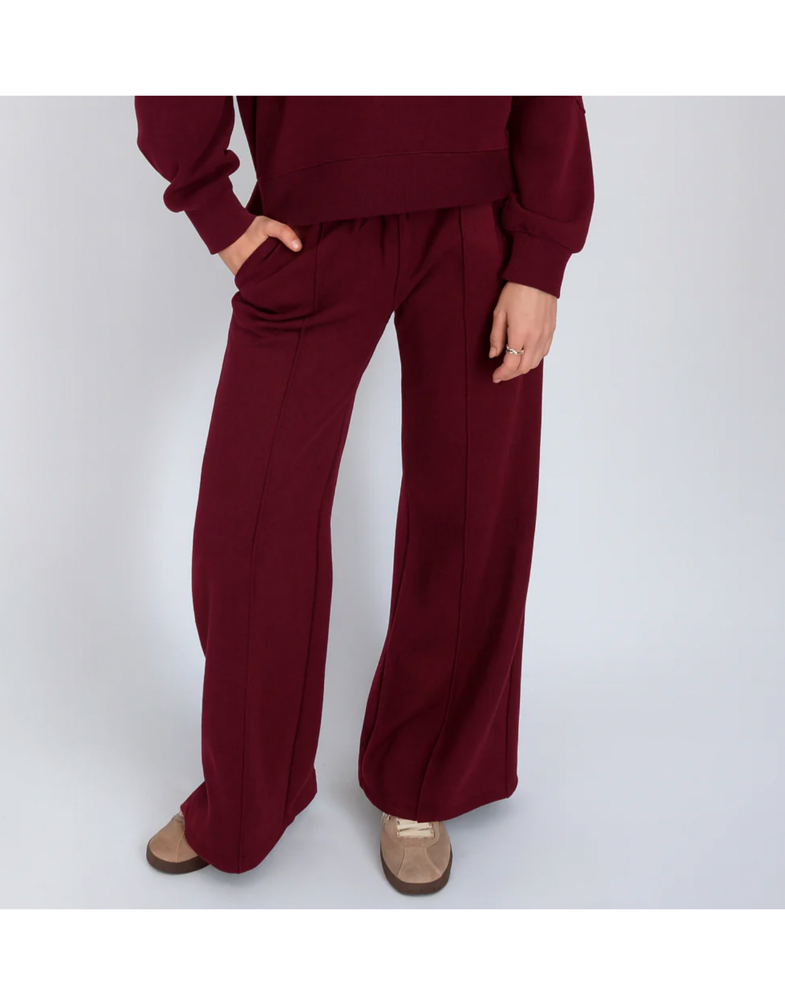 RD Style RD Style - Prida Soft Knit Drawstring Pant (Oxblood)