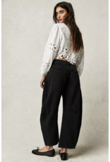 Free people Free People - Good Luck Midrise Barrel Jean (Soundwave)