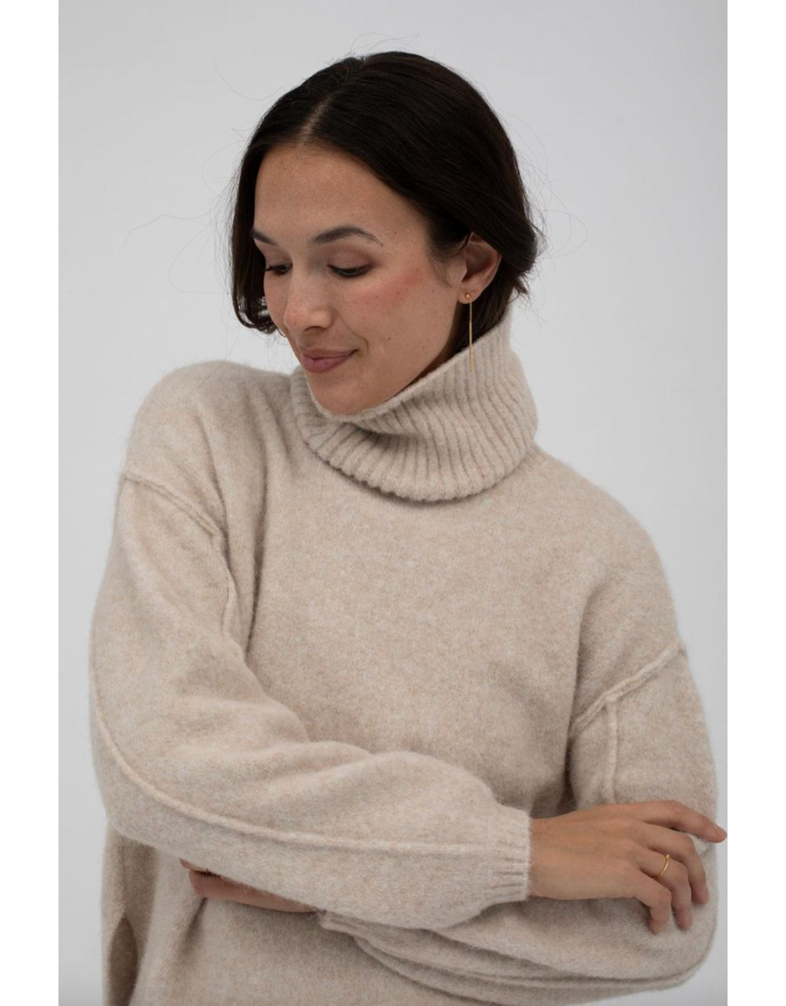Mus & BomBon Mus & BomBon - Alajuela Rollneck Jumper (Beige)