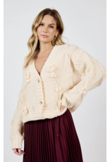 Sadie & Sage Sadie & Sage - Rosie 3D Cardigan (Ivory)