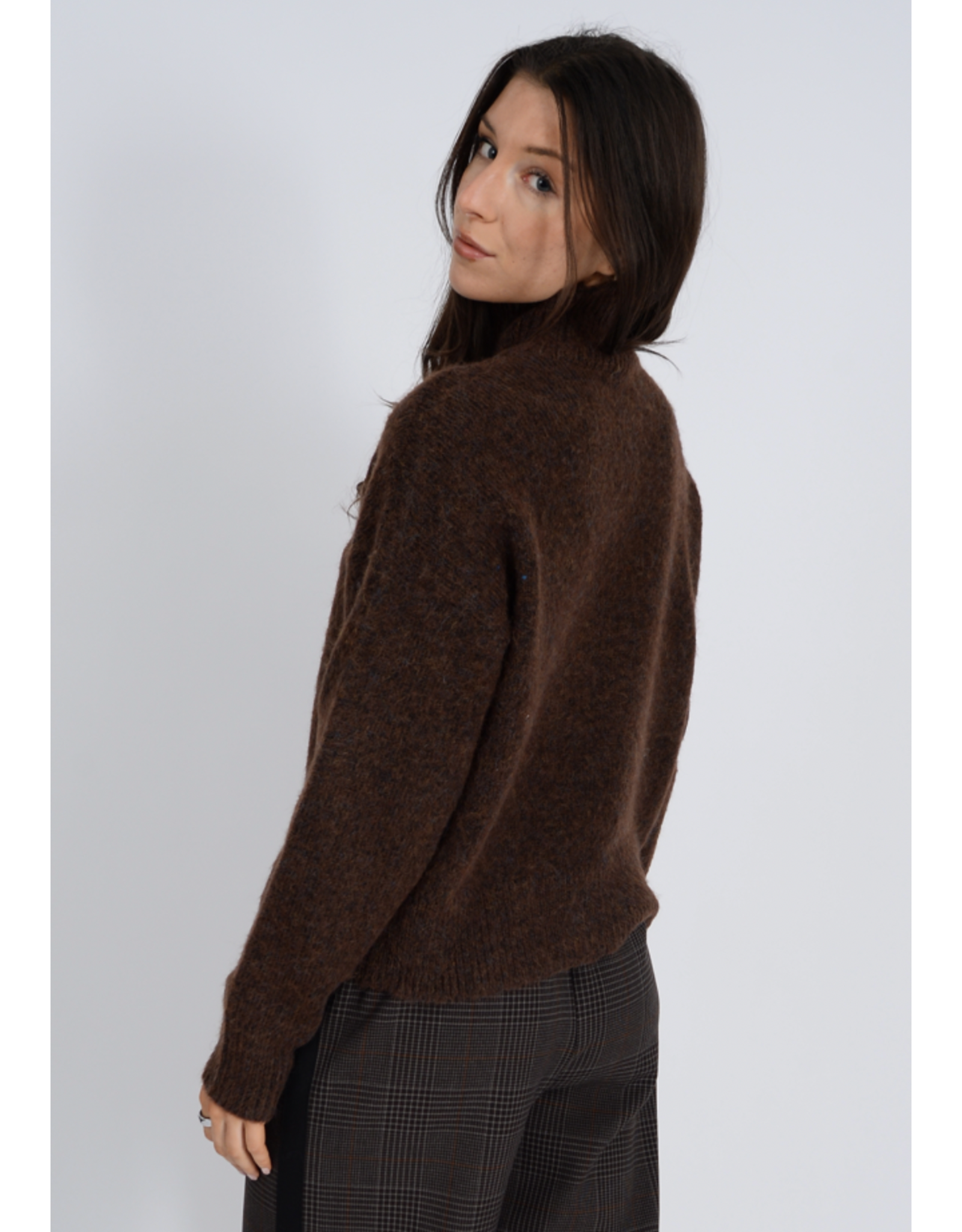 RD Style RD Style - Louis Long Sleeve Mock (Brown Melange)