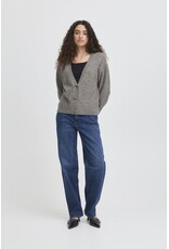 ICHI ICHI - Dasila V Neck Cardigan (Dark Grey)