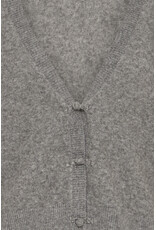 ICHI ICHI - Dasila V Neck Cardigan (Dark Grey)