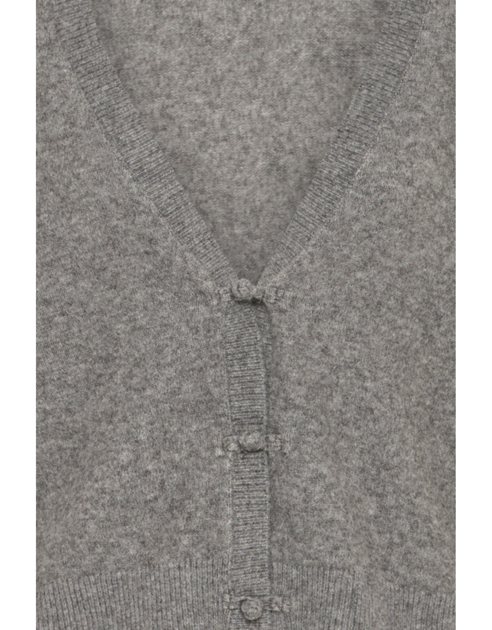 ICHI ICHI - Dasila V Neck Cardigan (Dark Grey)