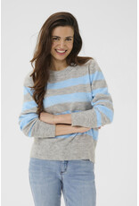 Kaffe Kaffe - Aniel Striped Pullover (Blue)