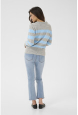 Kaffe Kaffe - Aniel Striped Pullover (Blue)