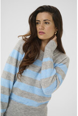 Kaffe Kaffe - Aniel Striped Pullover (Blue)
