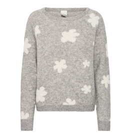 ICHI ICHI - Kamara Pullover (Grey / White Daisy)