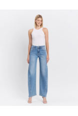 VERVET VERVET - Super High Rise Full Length Wide Barrel Jeans (All Blues)