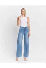 VERVET VERVET - Super High Rise Full Length Wide Barrel Jeans (All Blues)