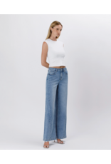 VERVET VERVET - High Rise Seam Detail Palazzo Jeans (Enthuse)