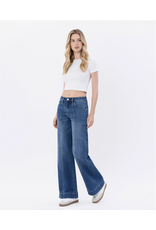 VERVET VERVET - High Rise Trouser Hem Wide Leg Jeans (Moon Bar)