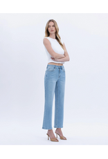 VERVET VERVET - High Rise Ankle Studded Slim Wide Jeans (Honourable)