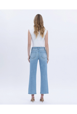 VERVET VERVET - High Rise Ankle Studded Slim Wide Jeans (Honourable)