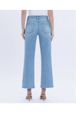 VERVET VERVET - High Rise Ankle Studded Slim Wide Jeans (Honourable)
