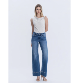 VERVET VERVET- High Rise Trouser Hem Vintage Flare Jeans (Exhilarating)