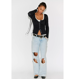 Free people Free People -  End Game Pointelle (Black)