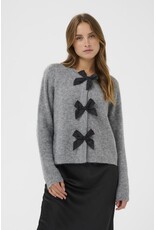 Kaffe Kaffe - May Bow Front Cardigan (Grey)
