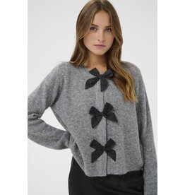 Kaffe Kaffe - May Bow Front Cardigan (Grey)