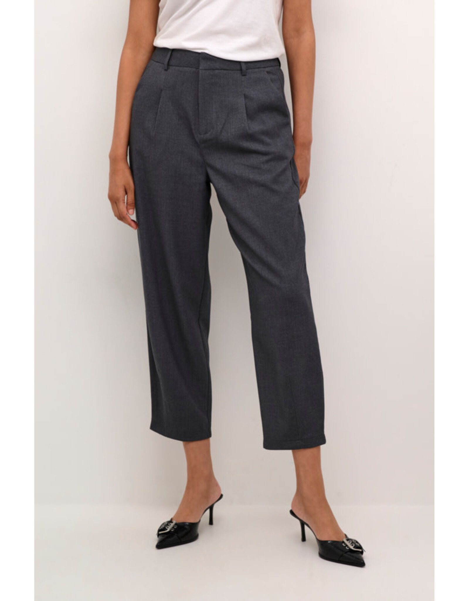 Kaffe Kaffe - Merle pants (Dark grey melange)