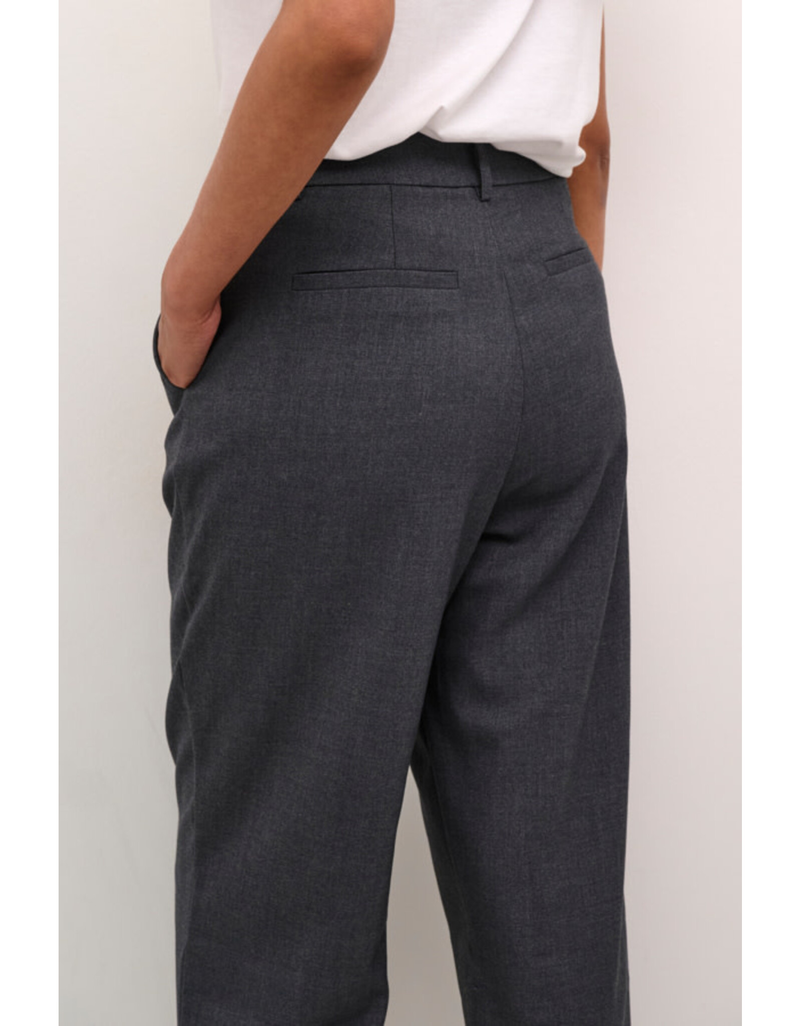 Kaffe Kaffe - Merle pants (Dark grey melange)