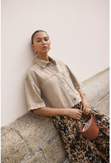 Kaffe Kaffe - Rania Denim Shirt (Washed Light Brown)