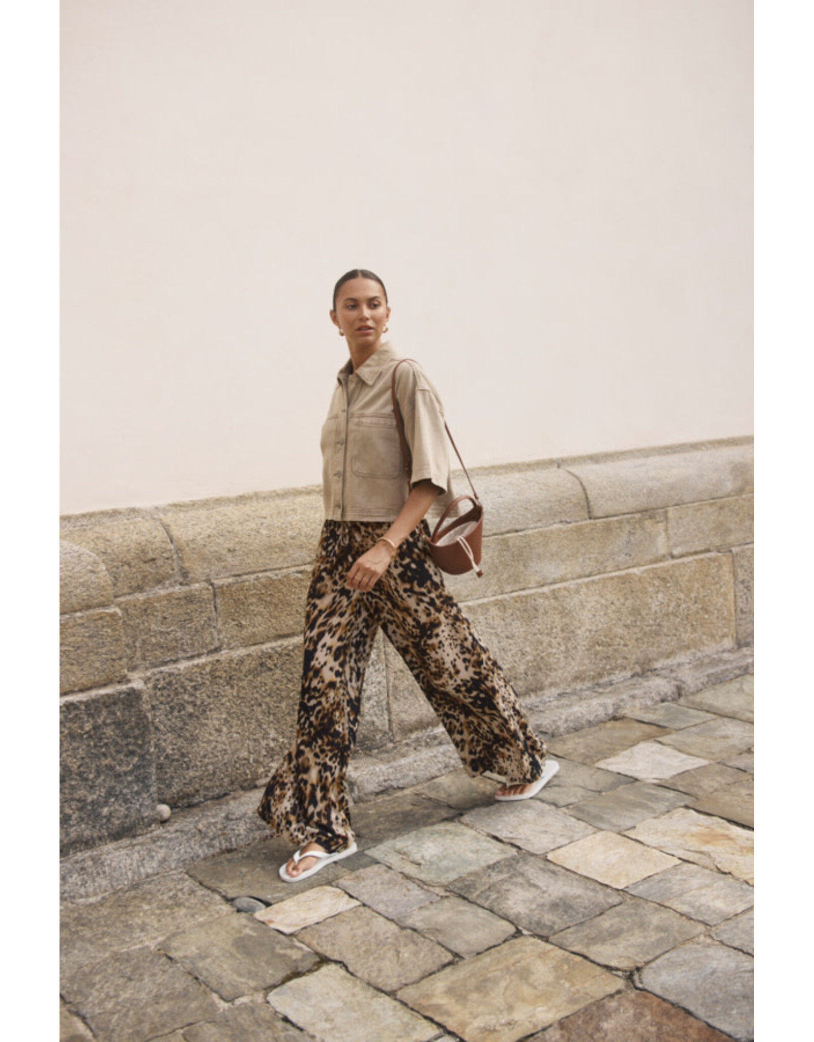 Kaffe Kaffe - Rania Denim Shirt (Washed Light Brown)